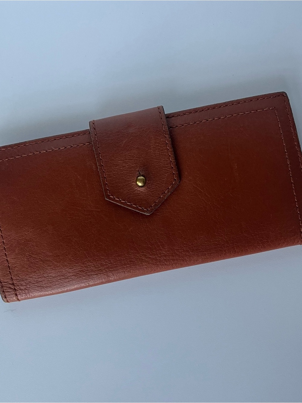 Madewell Brown Leather Post Wallet